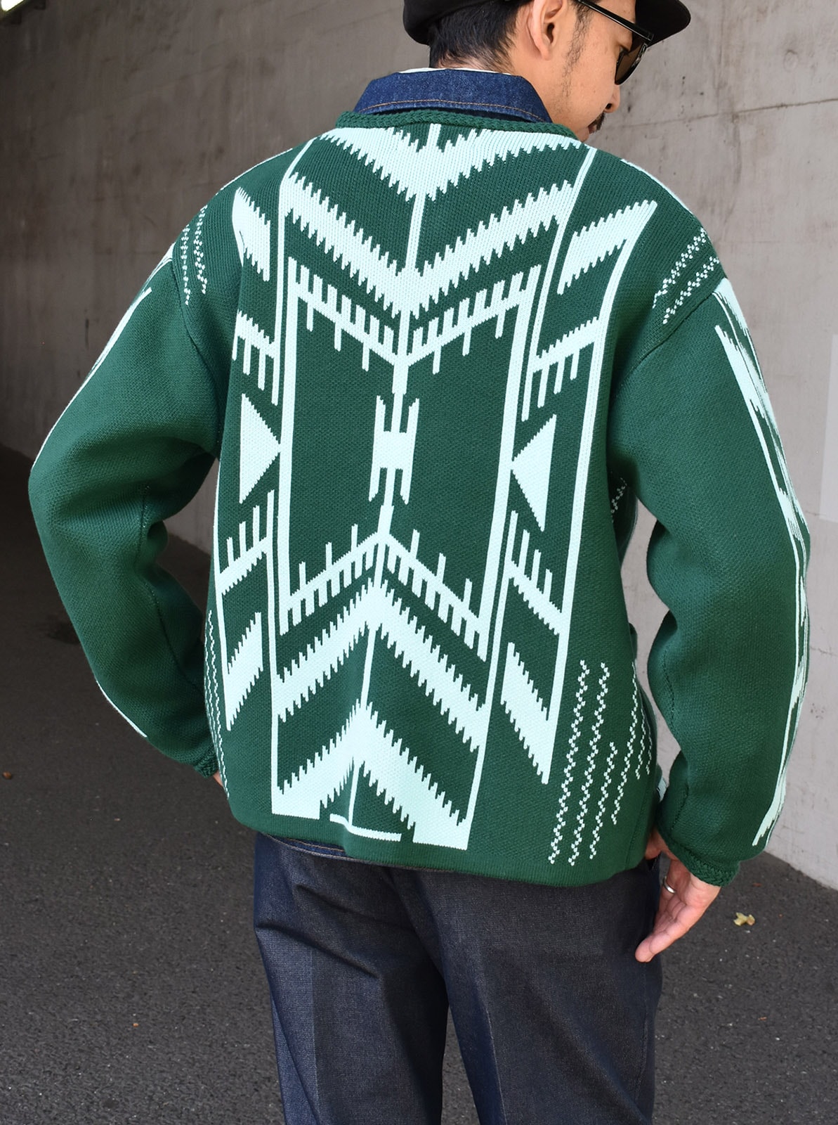 W-Jacquard  Cardigan "Chimayo Stripe"