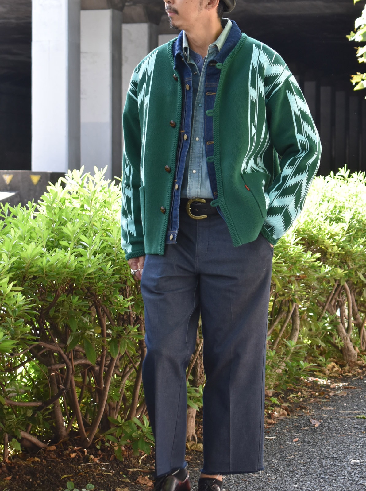 W-Jacquard  Cardigan "Chimayo Stripe"