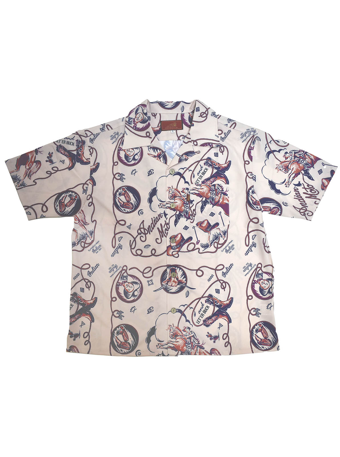 Bandana Print OpenCollar Shirt "HANDPAINT"