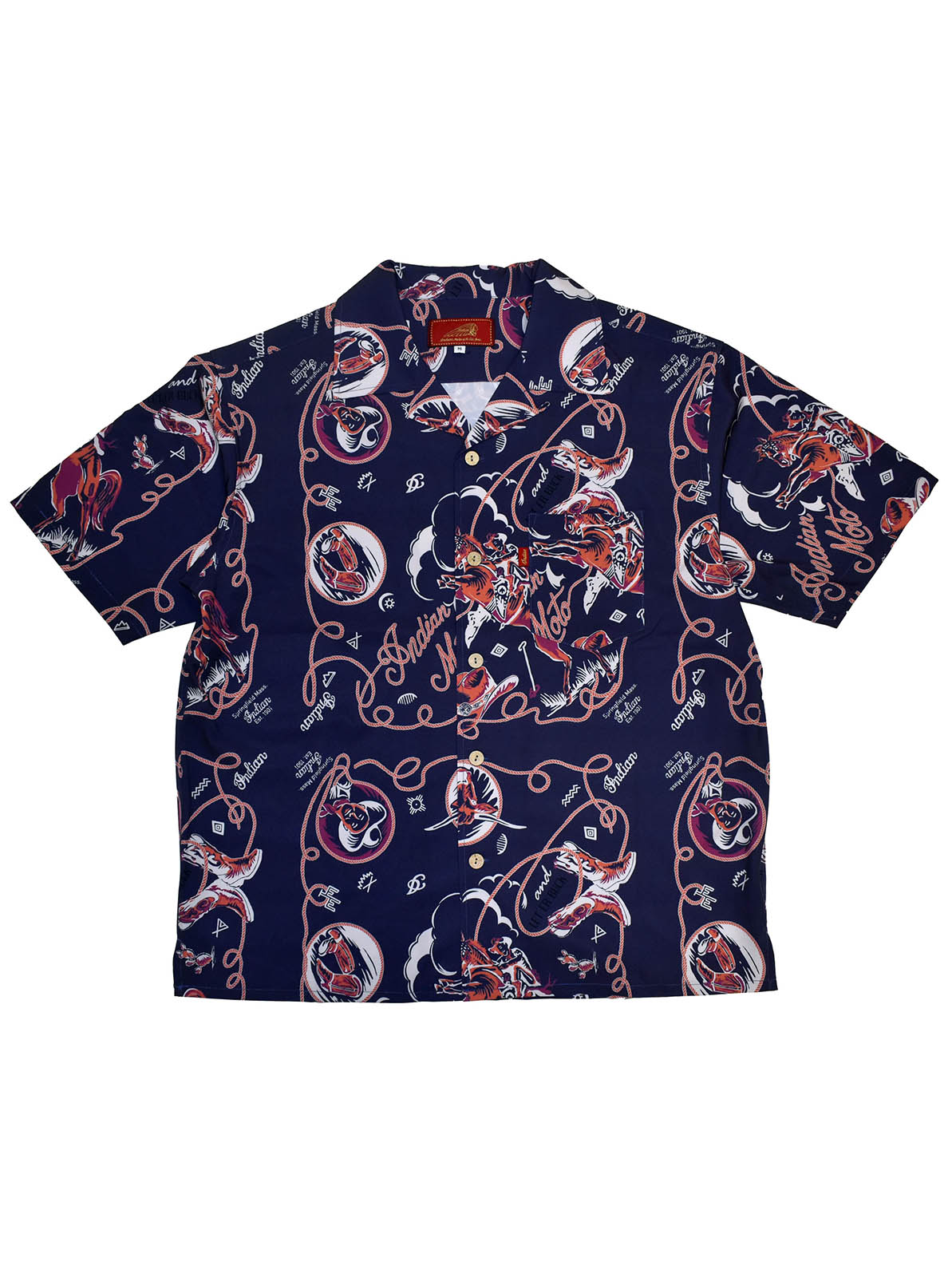 Bandana Print OpenCollar Shirt "HANDPAINT"