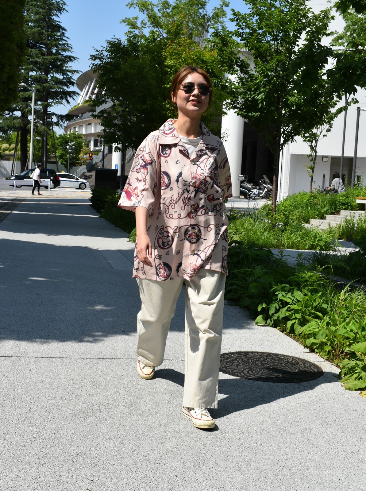 Bandana Print OpenCollar Shirt "HANDPAINT"