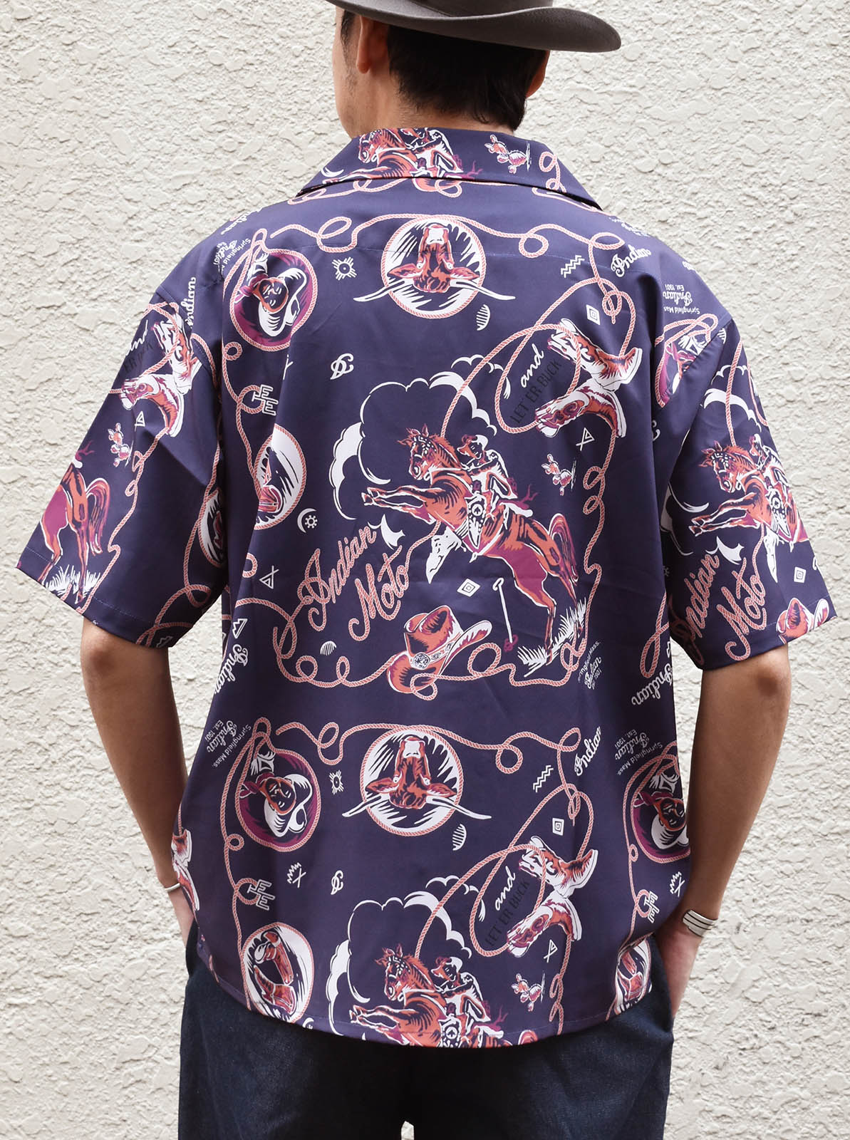 Bandana Print OpenCollar Shirt "HANDPAINT"