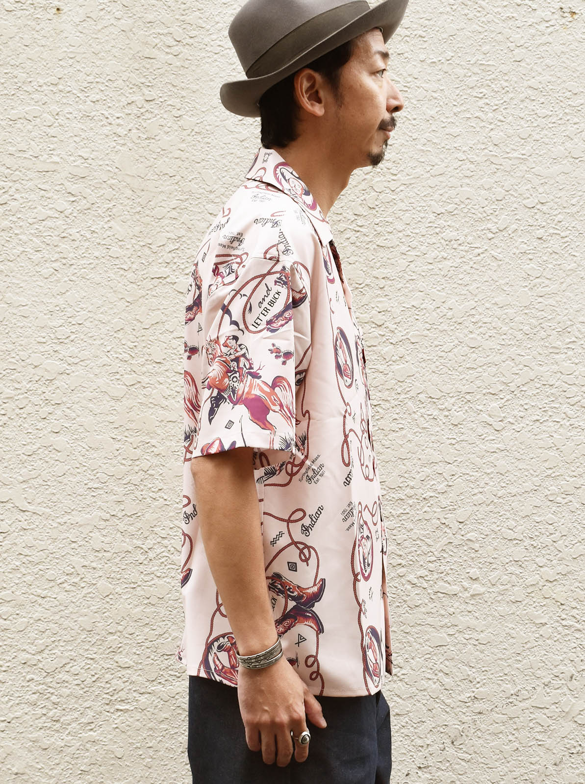 Bandana Print OpenCollar Shirt "HANDPAINT"