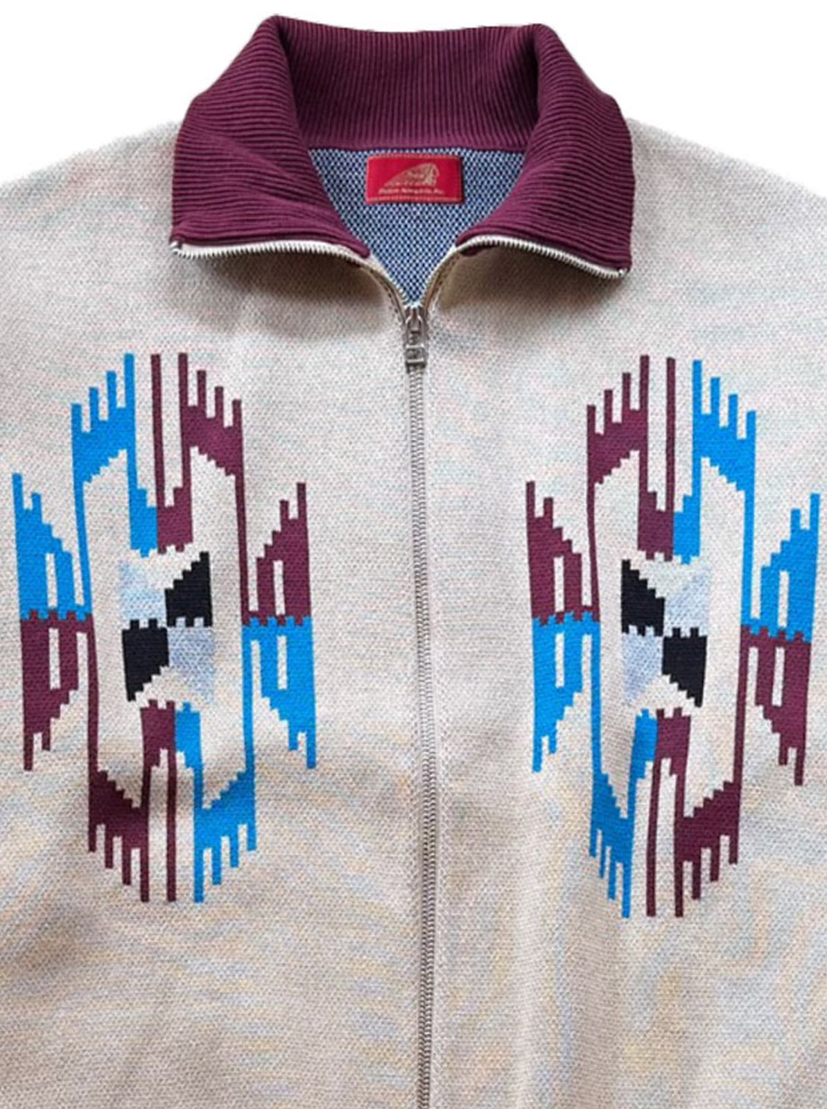 W-Jacquard Zip-up Jacket "CHIMAYO"