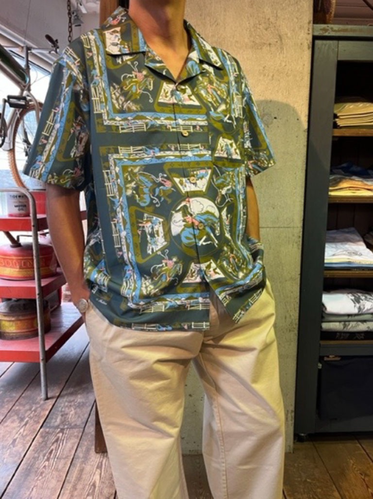 Bandana Print OpenCollar Shirt "RODEO"