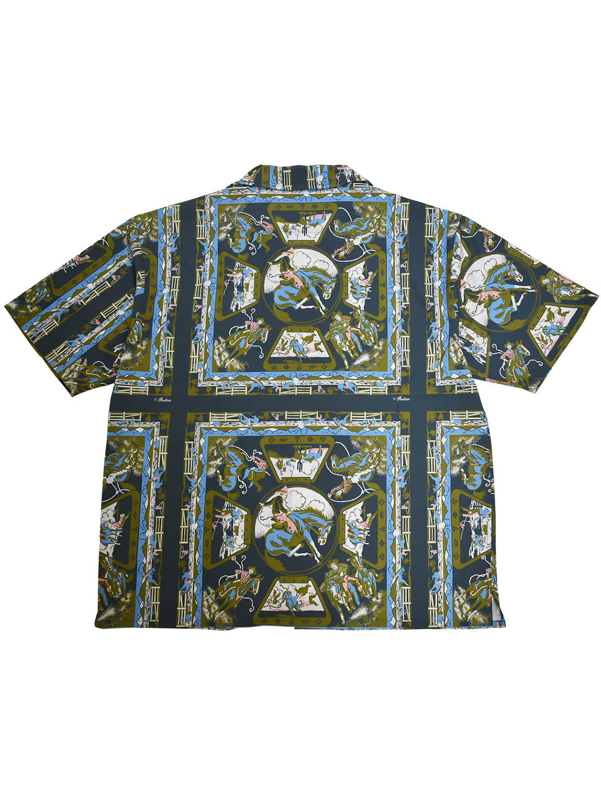 Bandana Print OpenCollar Shirt "RODEO"