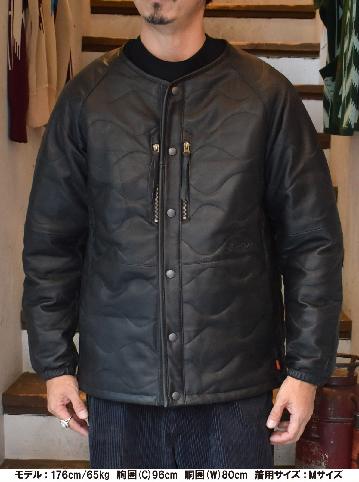 Leather Quilt Jacket