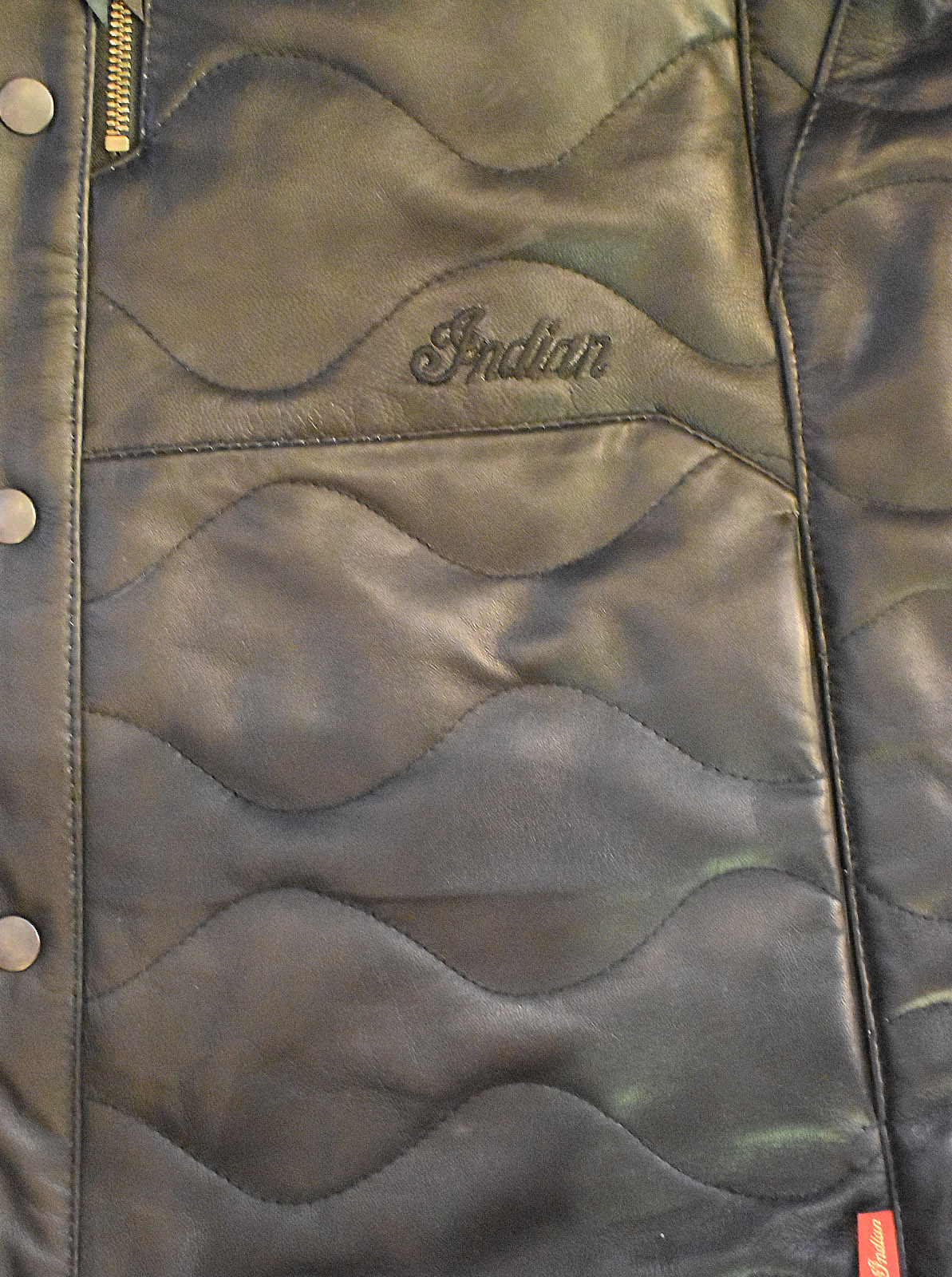 Leather Quilt Jacket