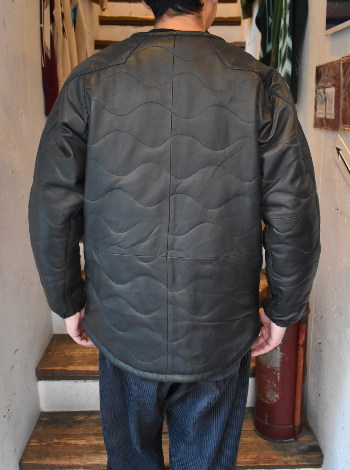 Leather Quilt Jacket