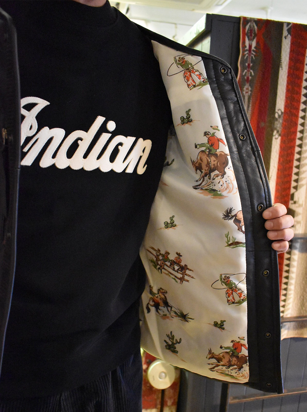 Leather Quilt Jacket