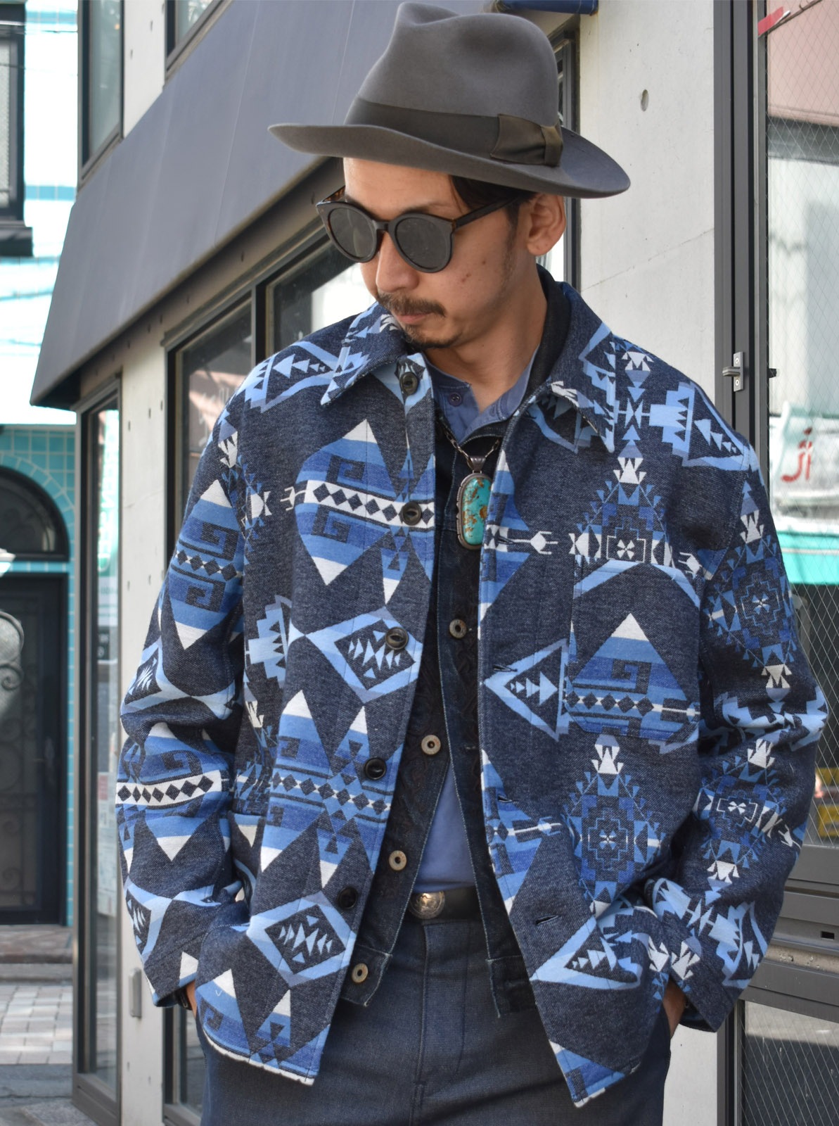 NAVAJO JACQUARD WORK JACKET