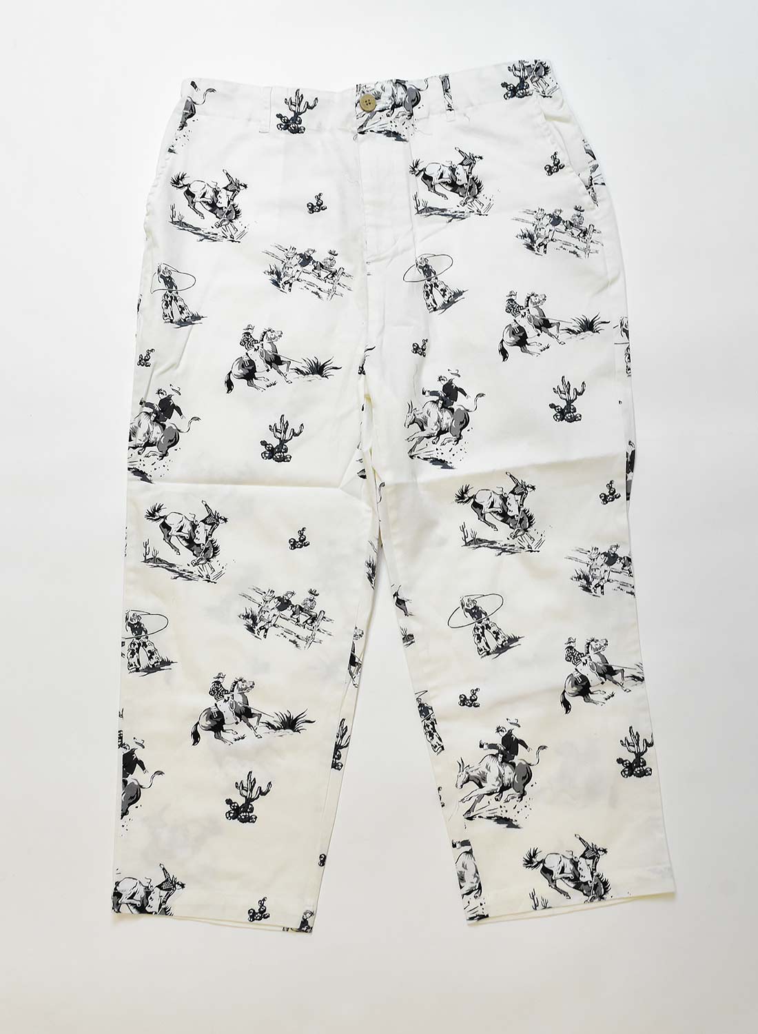Cowboy print ankle pants