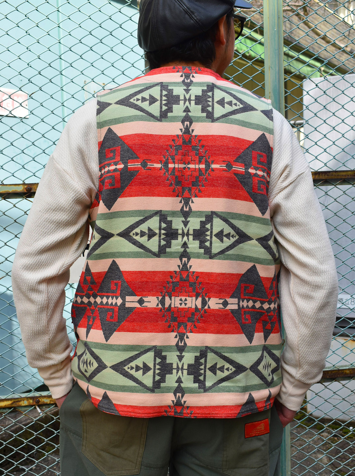 NAVAJO JACQUARD WORK VEST