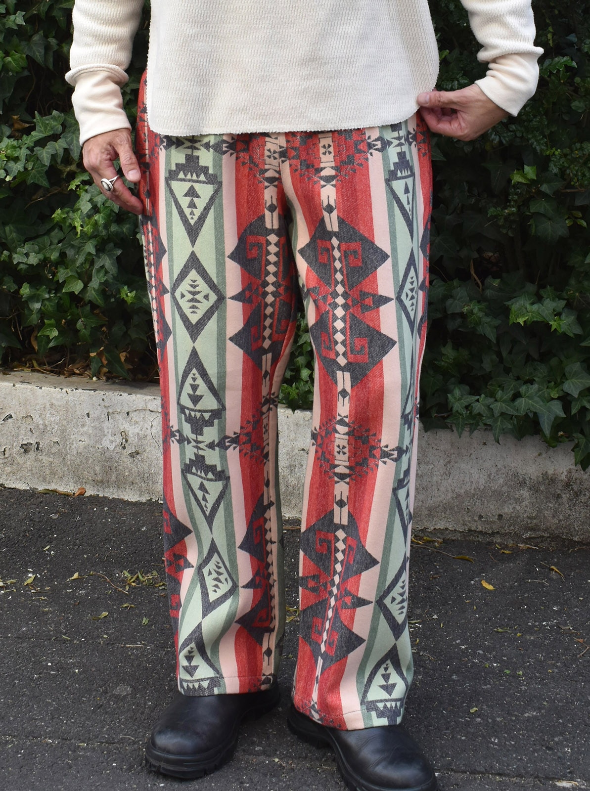 NAVAJO JACQUARD WIDE PANTS