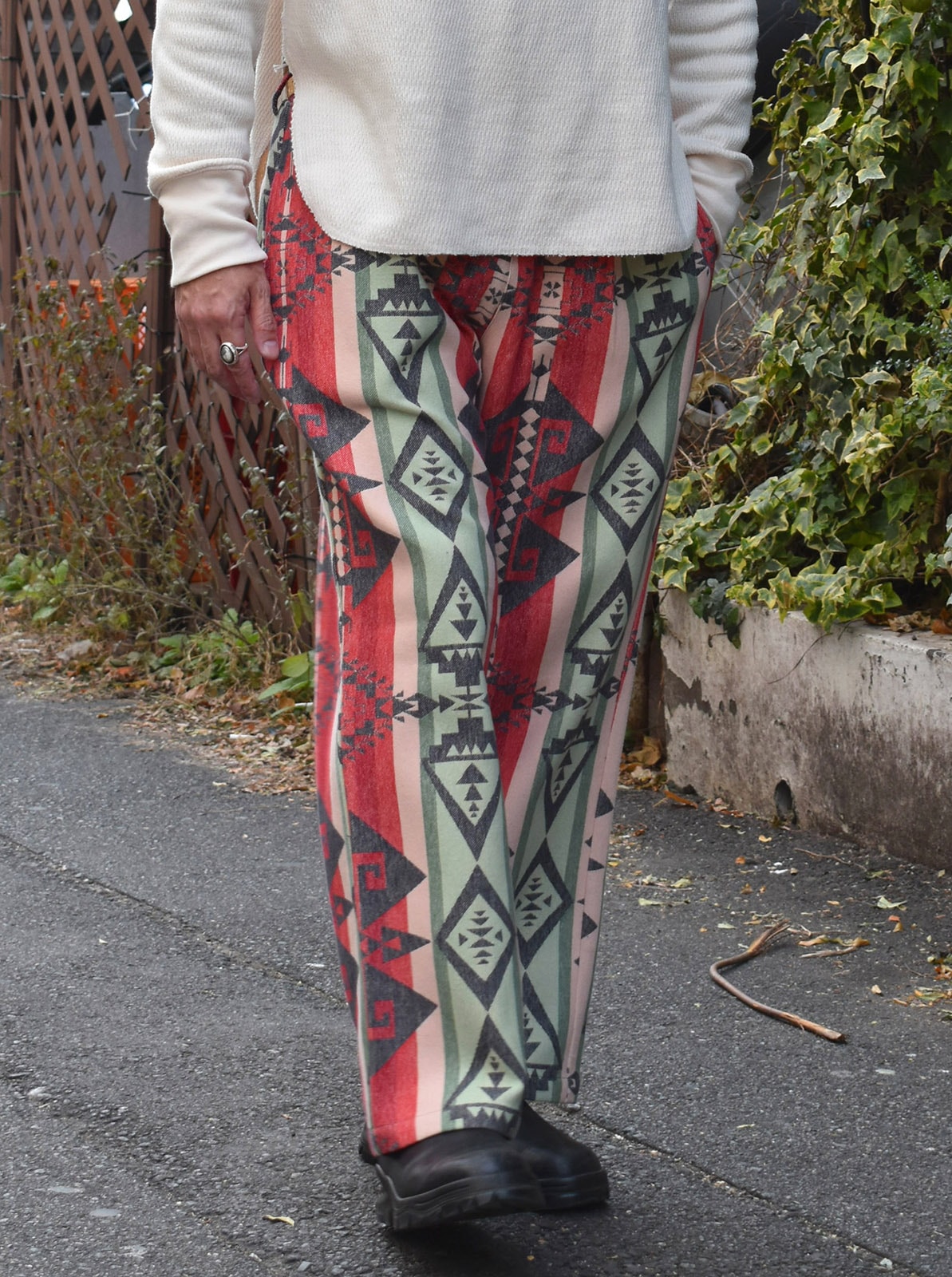 NAVAJO JACQUARD WIDE PANTS