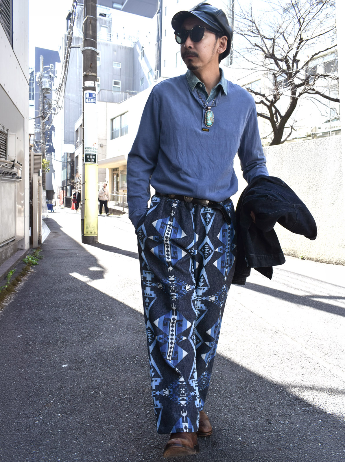 NAVAJO JACQUARD WIDE PANTS