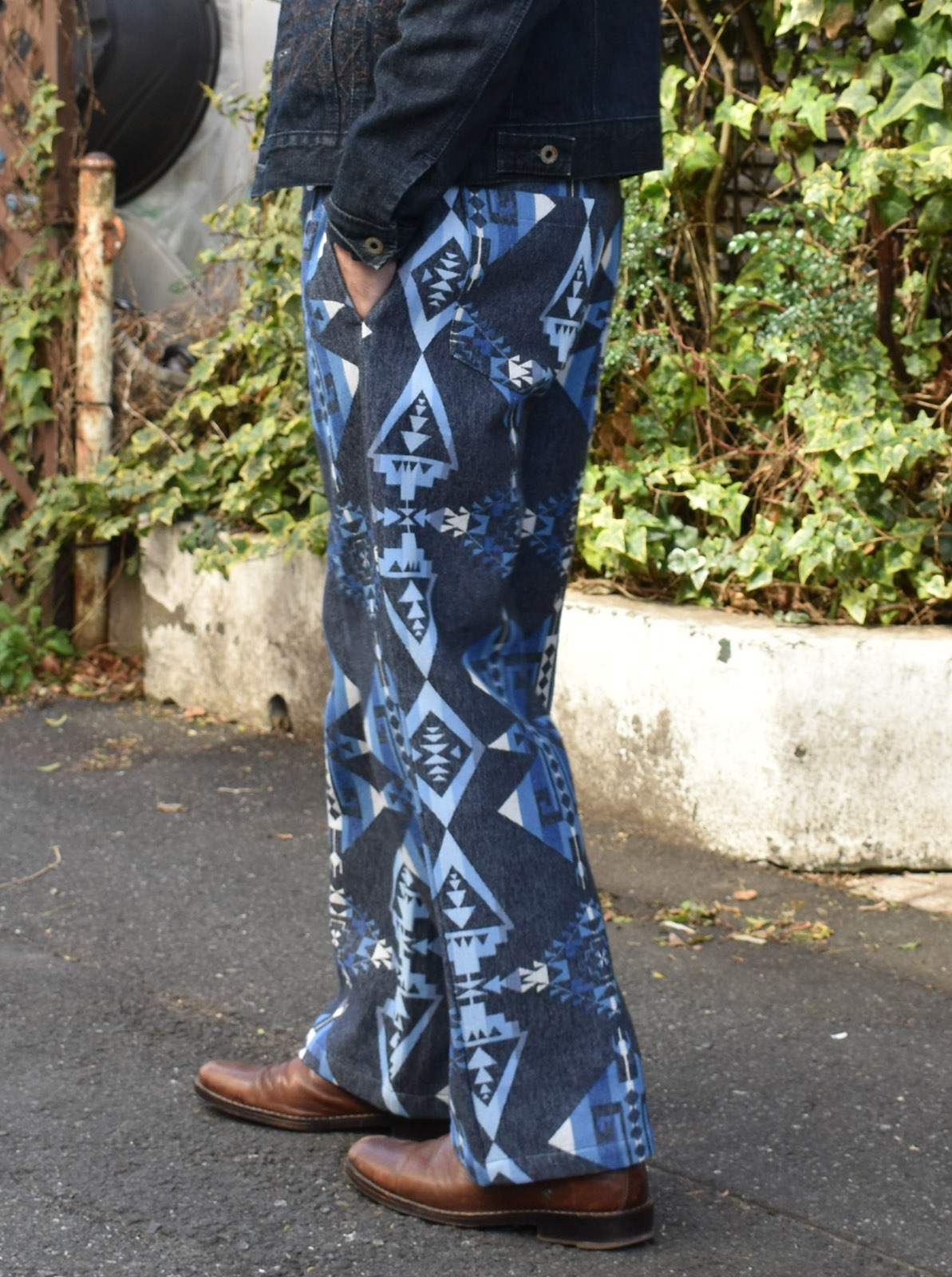 NAVAJO JACQUARD WIDE PANTS