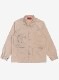 Coverall jacket hand painted prints "CHIEF"