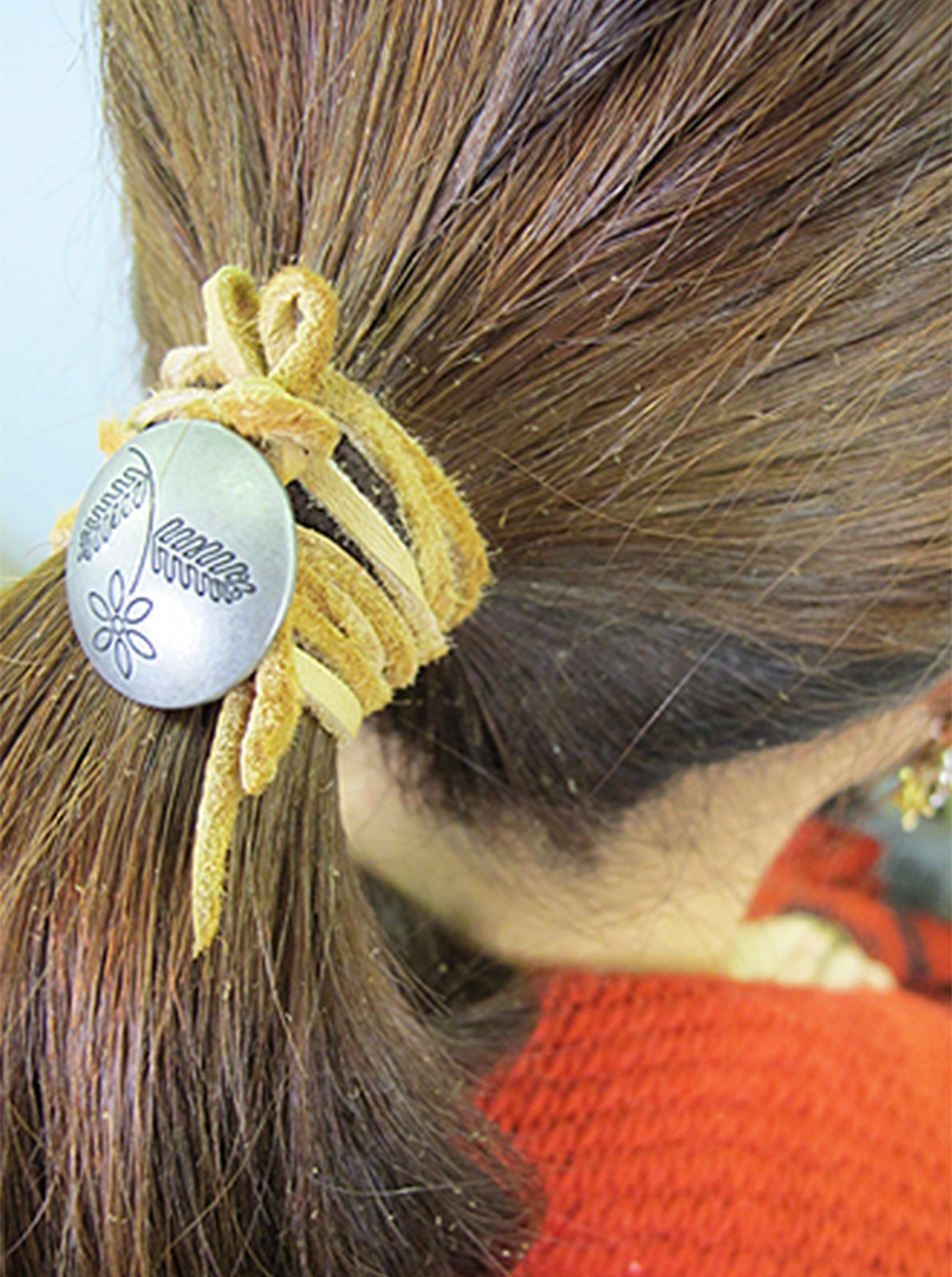 Indian Original Concho Button "Flower"