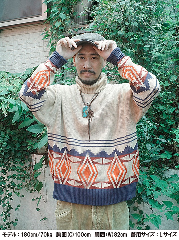 Turtle neck Sweater "Navajo"