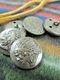 Indian Original Concho Button "Chief"