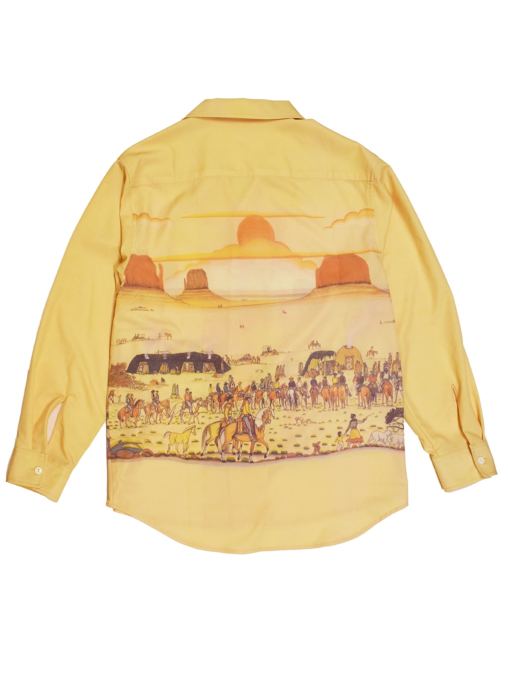 All-over-print OpenCollar L/S Shirt