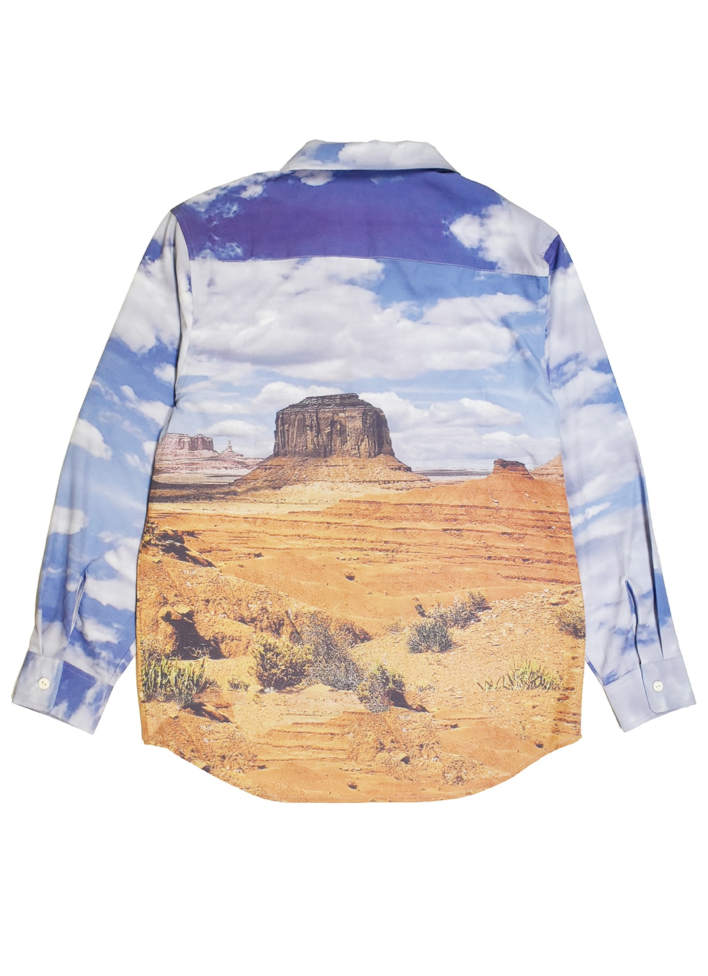 All-over-print OpenCollar L/S Shirt