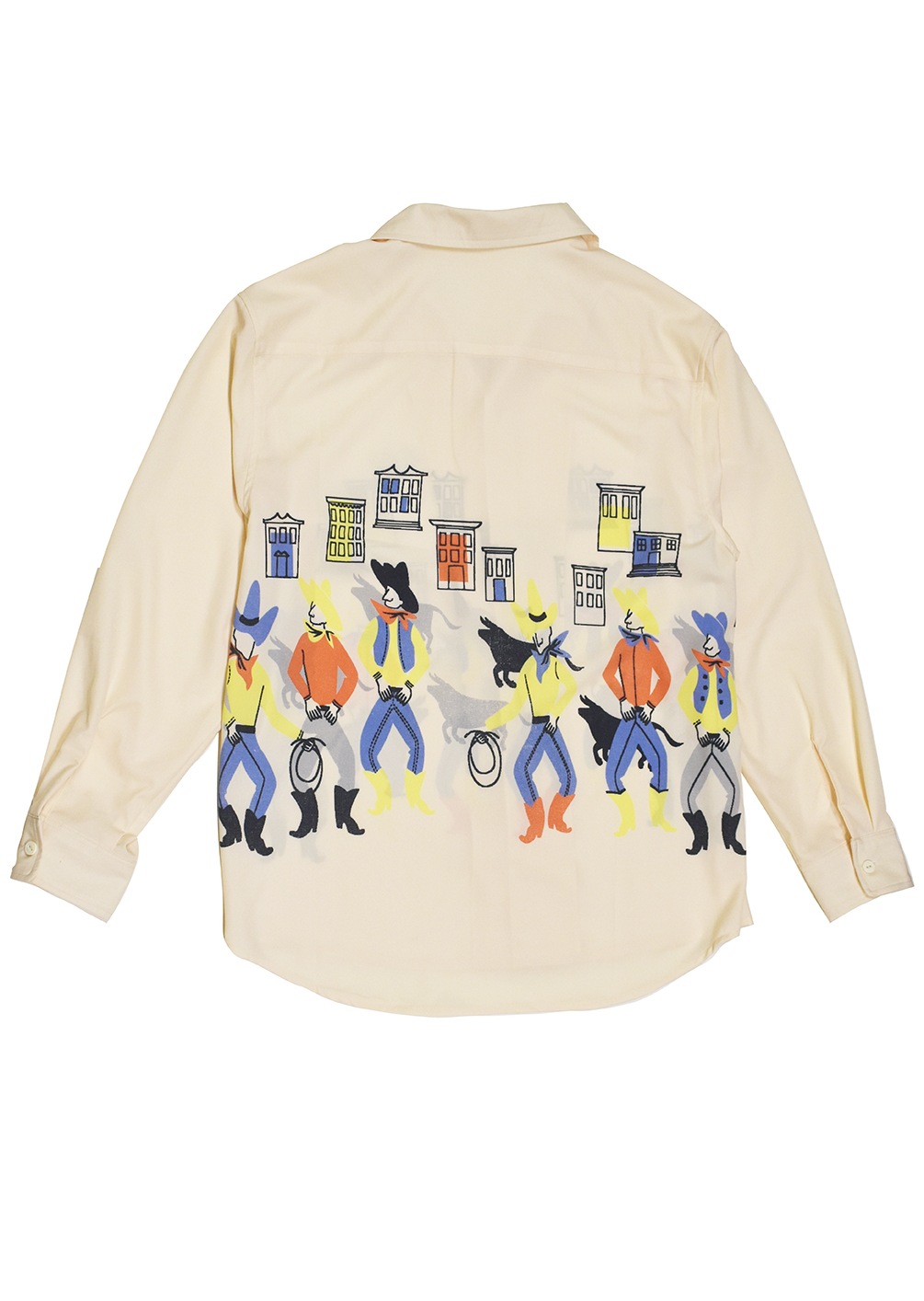 All-over-print OpenCollar L/S Shirt