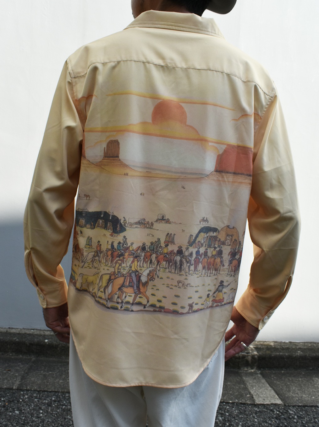 All-over-print OpenCollar L/S Shirt