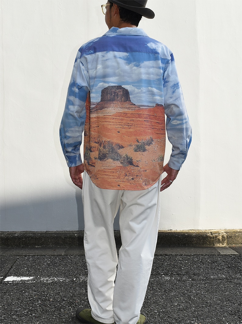 All-over-print OpenCollar L/S Shirt