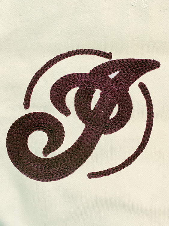 Raglan sleeve Sweat Shirt "Script logo"