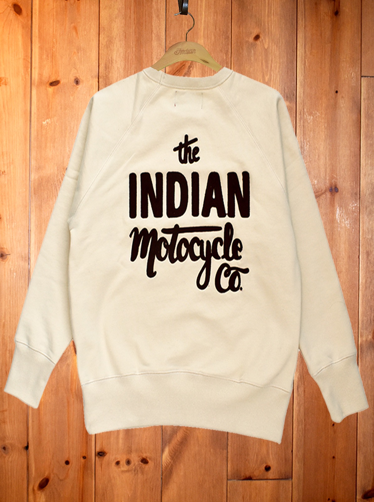 Raglan sleeve Sweat Shirt "Script logo"