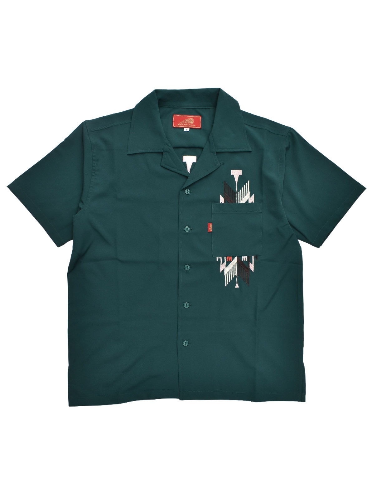 Embroidery Open Collar Shirt "CHIMAYO"