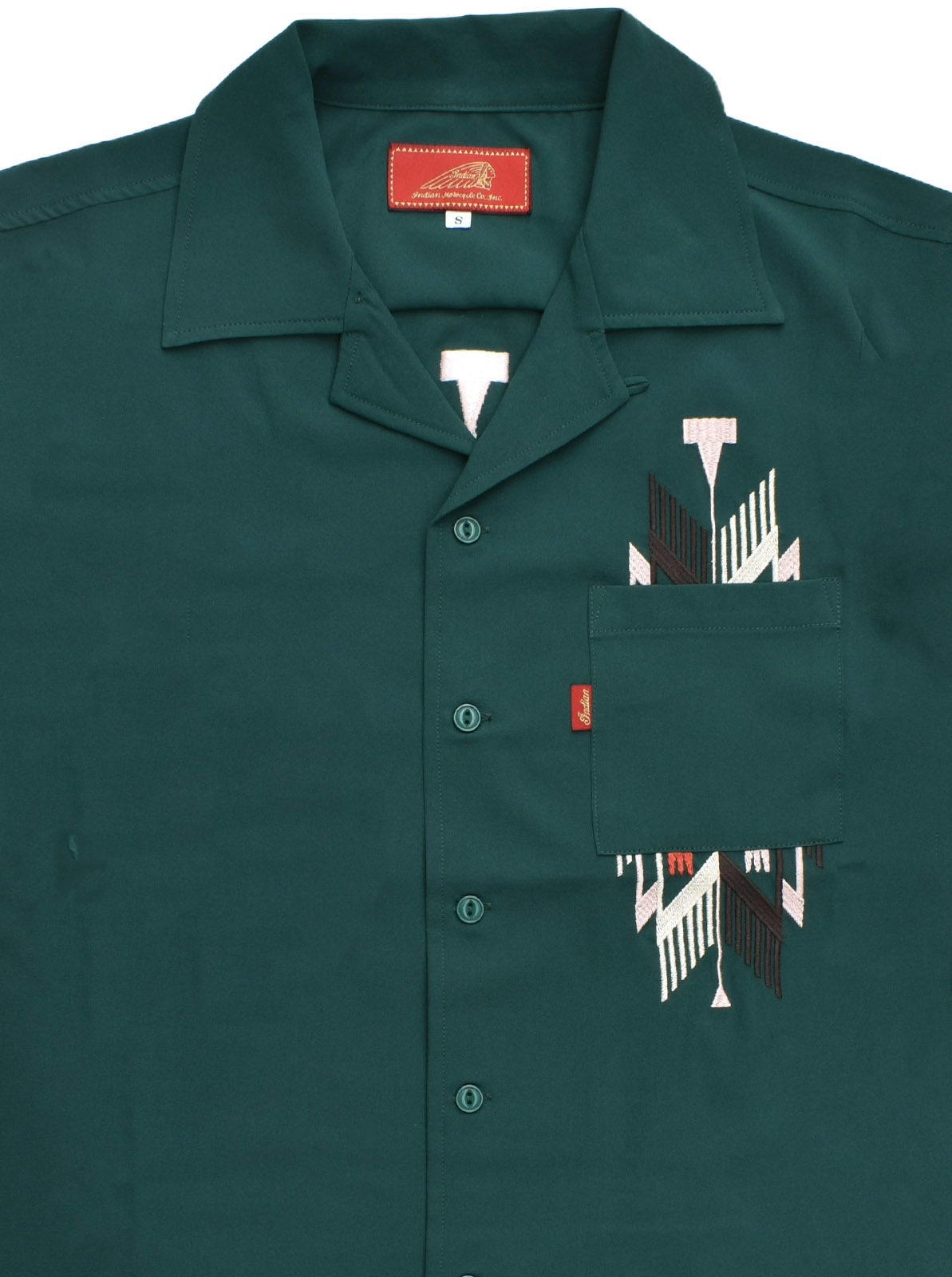 Embroidery Open Collar Shirt "CHIMAYO"