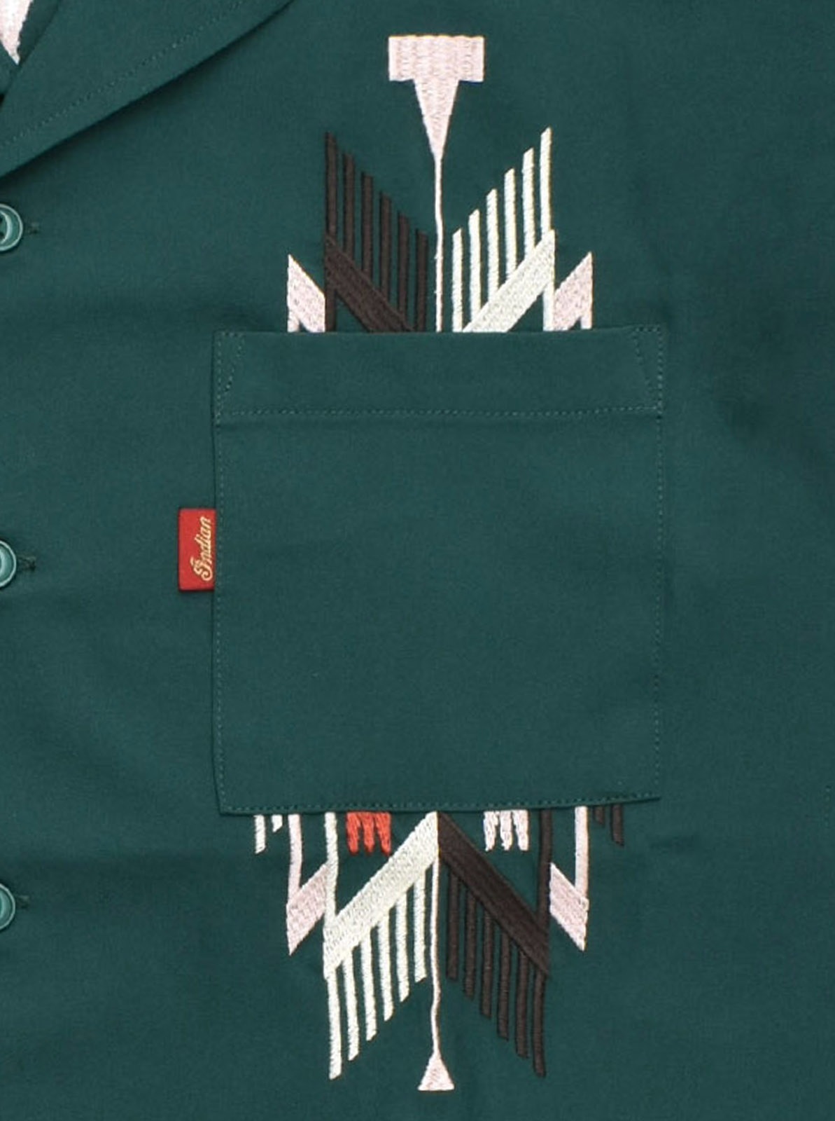 Embroidery Open Collar Shirt "CHIMAYO"