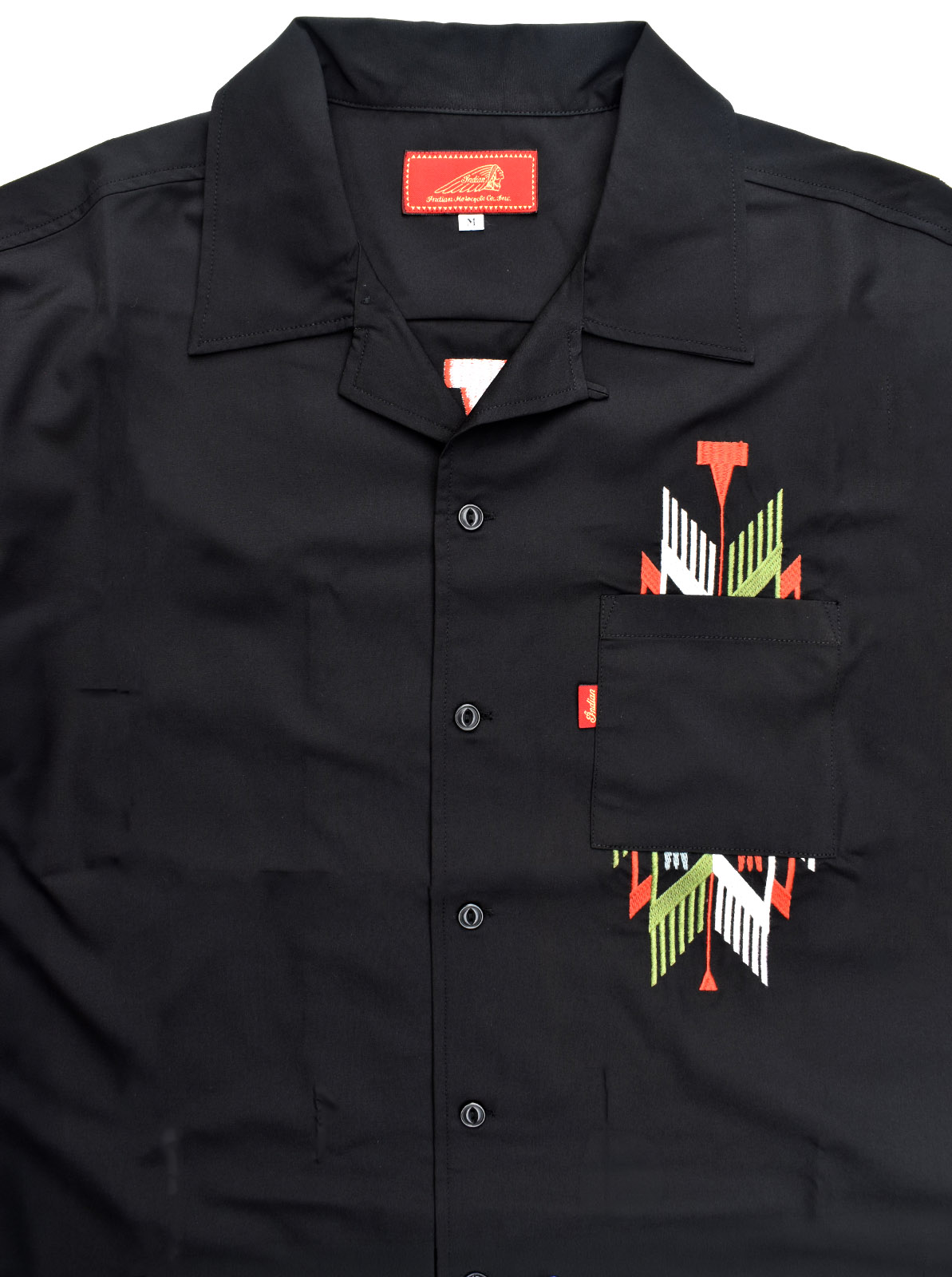 Embroidery Open Collar Shirt "CHIMAYO"