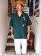 Embroidery Open Collar Shirt "CHIMAYO"