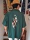 Embroidery Open Collar Shirt "CHIMAYO"