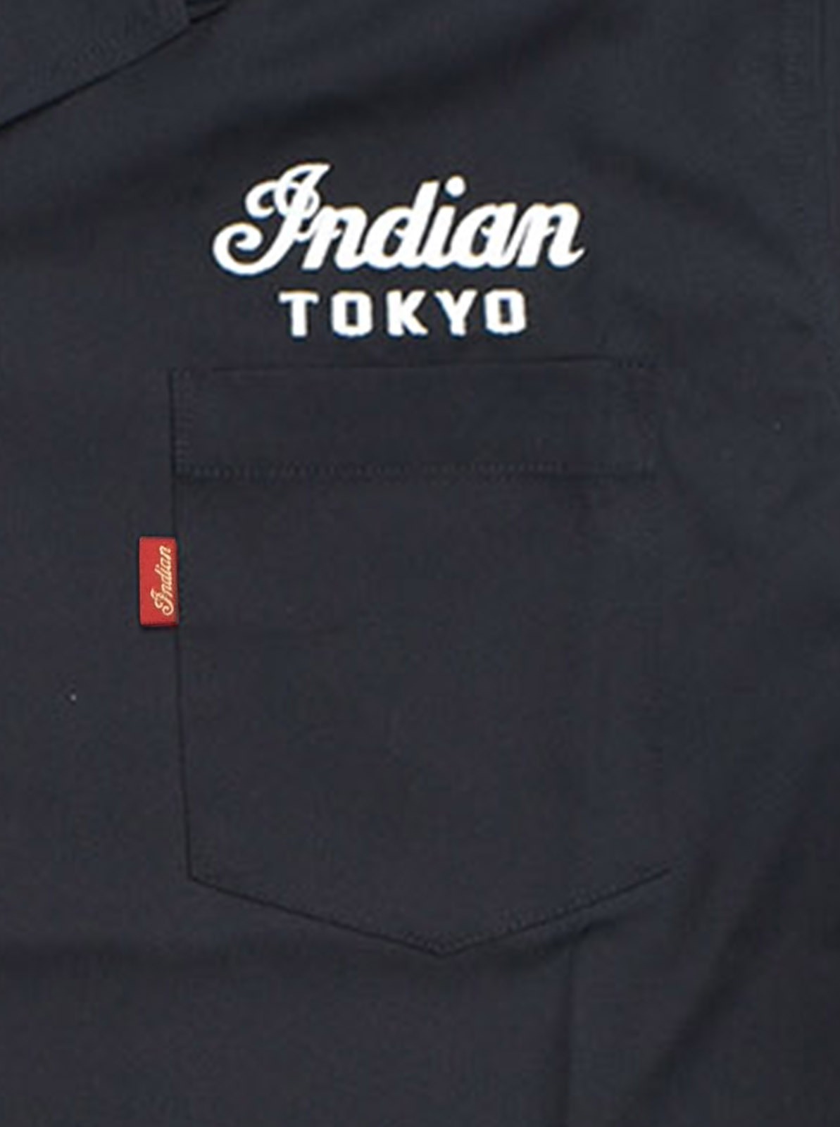 Embroidery Open Collar Shirt "MOTOCYCLE"
