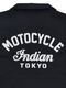 Embroidery Open Collar Shirt "MOTOCYCLE"