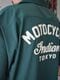 Embroidery Open Collar Shirt "MOTOCYCLE"