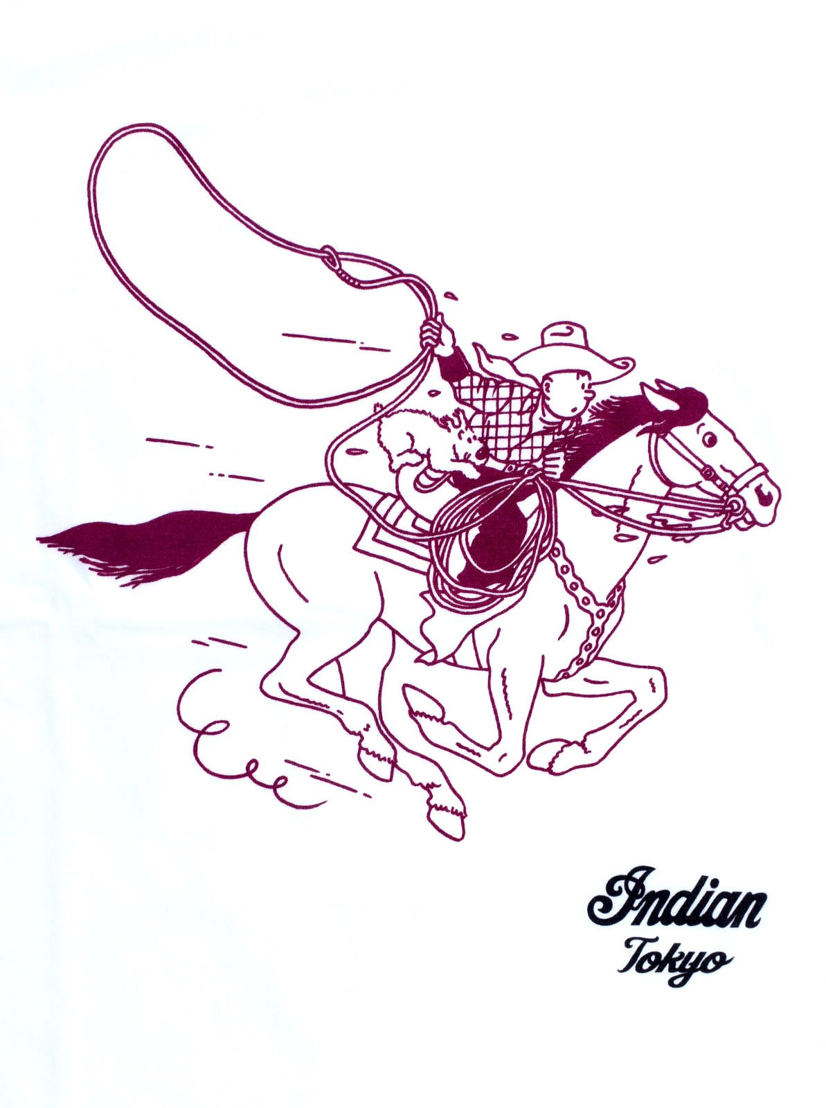 TINTIN��INDIAN Collab T����� "COWBOY"