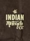 Vintage Logo Tee "the INDIAN motocycle Co."