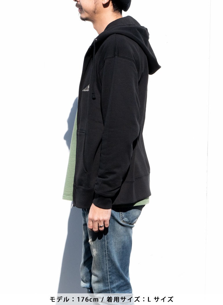 Indian Basic Zip-up Hoodie Headmark Logo