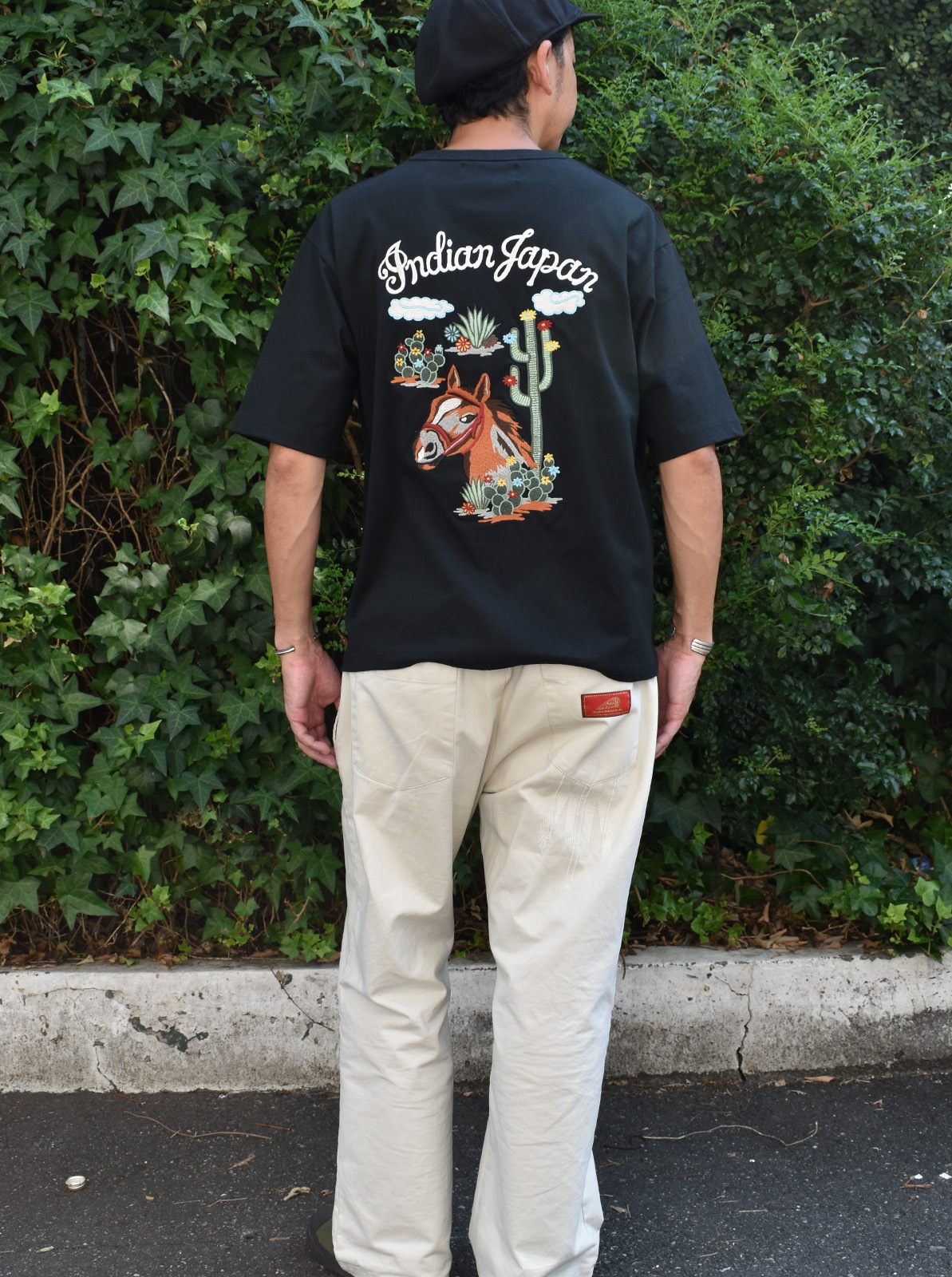 Indian SUKA TEE "HORSE��CACTUS"