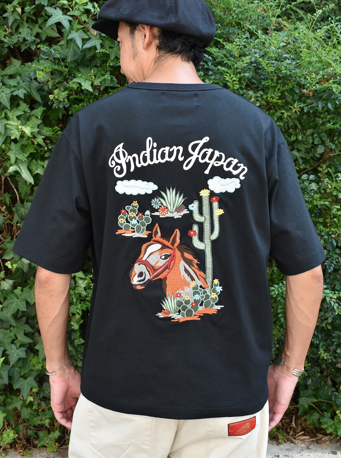 Indian SUKA TEE "HORSE��CACTUS"