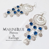【再入荷】マリンブルーピアス＆イヤリング