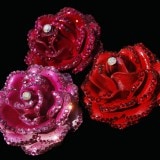 ラインストーンフラワーモチーフ