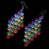 レインボーストーンピアス