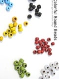 カラフルラウンドビーズ（大3個/小5個）